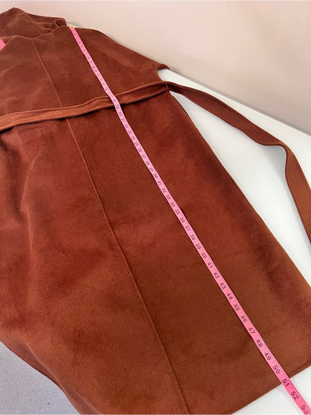 ZARA ZW Collection Limited Edition Wool Blend Belted Maxi Coat Brown L NWT - Picture 16 of 16